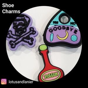 Shoe Charms "Poison" Charms Set of 3